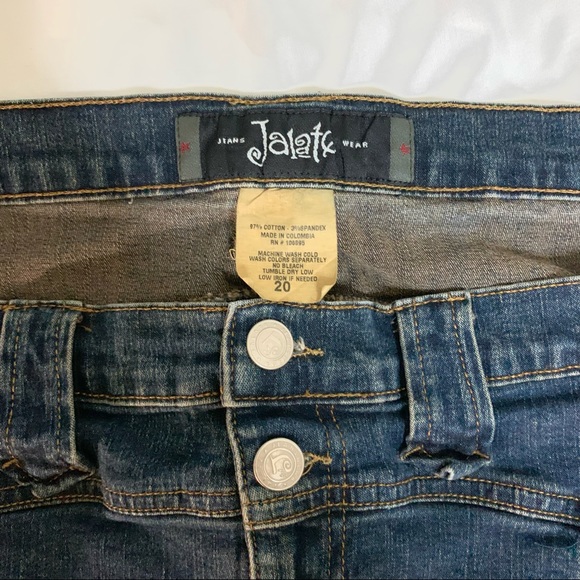 Vintage Jalate paneled A line Denim Skirt - Picture 3 of 4